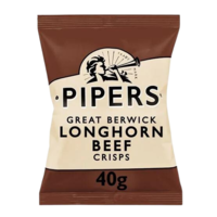 Piper Longhorn Beef Crisps 40g
