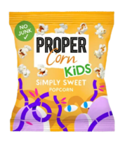 Proper simply sweet Kids Pop Corn. NO JUNK. 2 for £1.10.